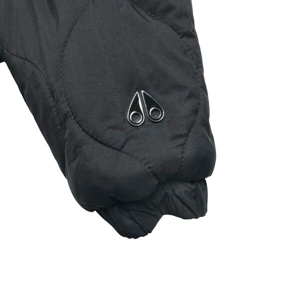 Moose Knuckles | Women | Quilted Eaton Bunny Black Reversible Faux Fur Coat | XS - Picture 13 of 16